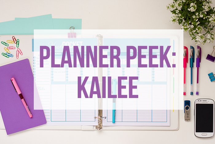 Take a tour of Kailee's planner!