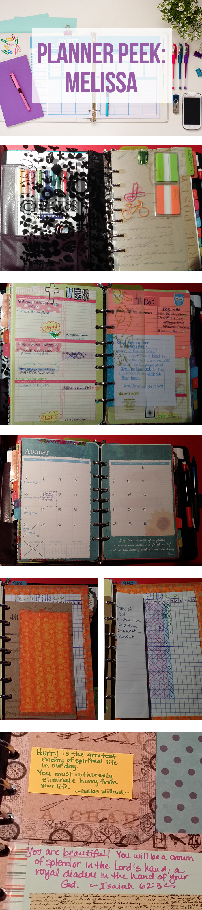 Take a tour of Melissa's Planner!